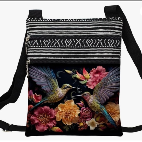 NWT Floral Hummingbird Bag - Picture 1 of 4